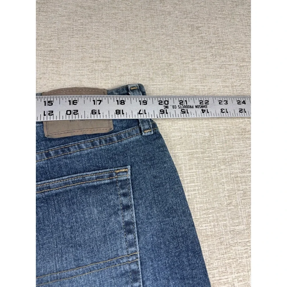 Wrangler Authentics Men's 38x34 Straight Leg Blue Medium Waste Jeans